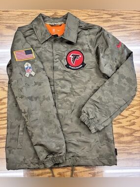 Nike Atlanta Falcons Salute to Service Sideline Camo Jacket ON-FIELD NFL Men’s S